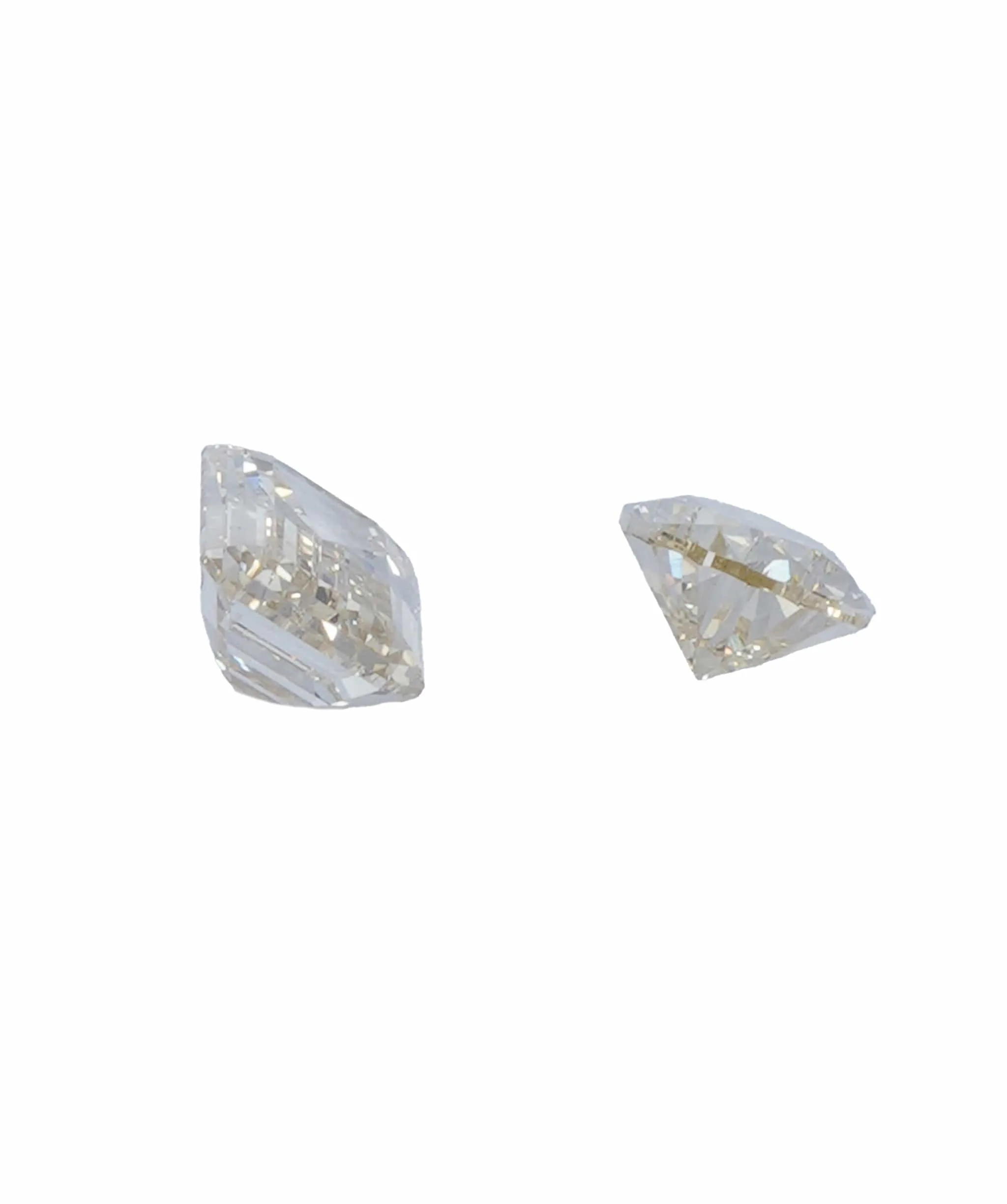 0.53 ct PEAR & EMERALD NATURAL LIGHT FANCY ORANGE DIAMOND SET OF 2 ANL-S20-22