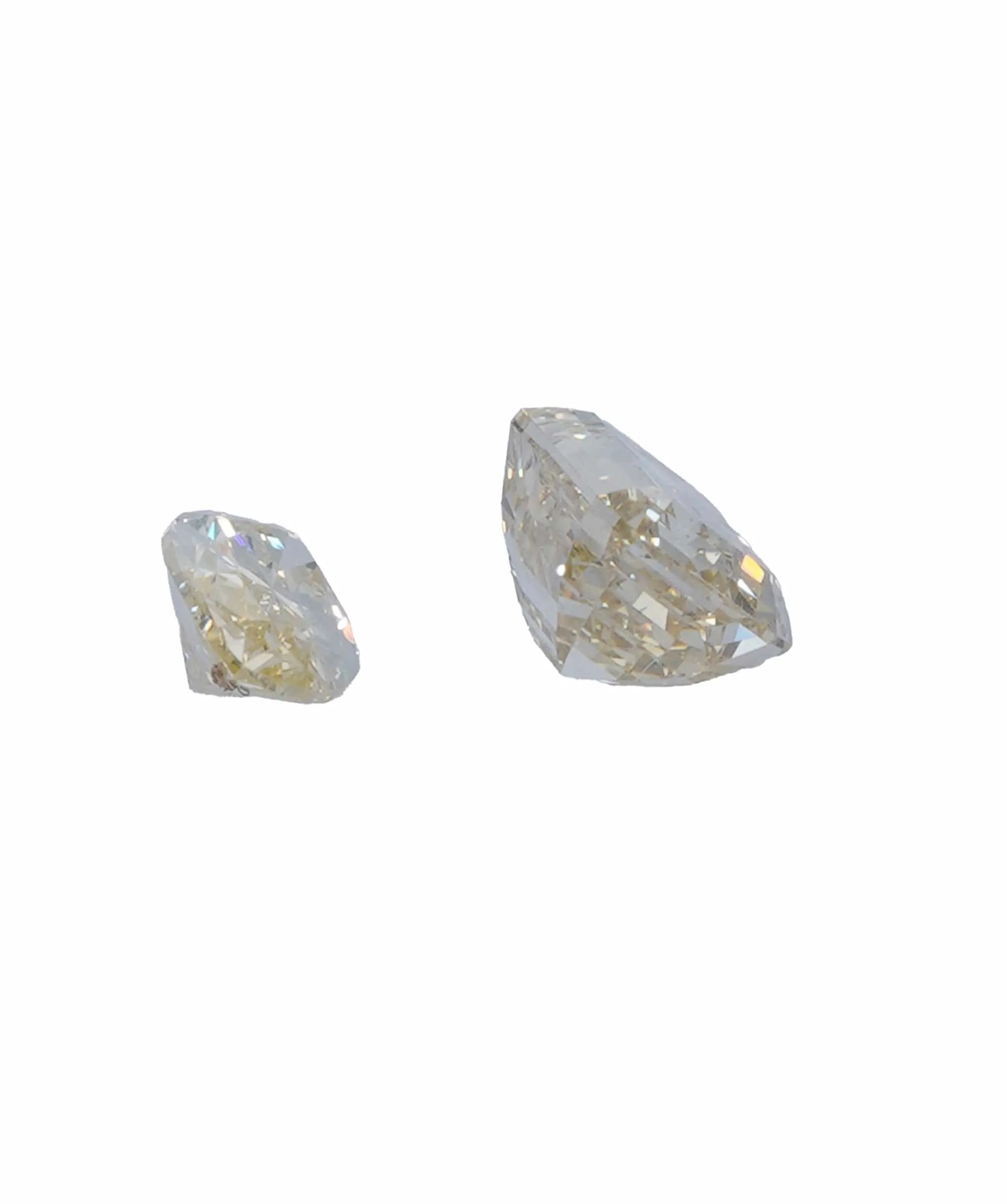 0.75 ct PEAR & EMERALD NATURAL FANCY ORANGE DIAMOND SET OF 2 ANL-S20-6