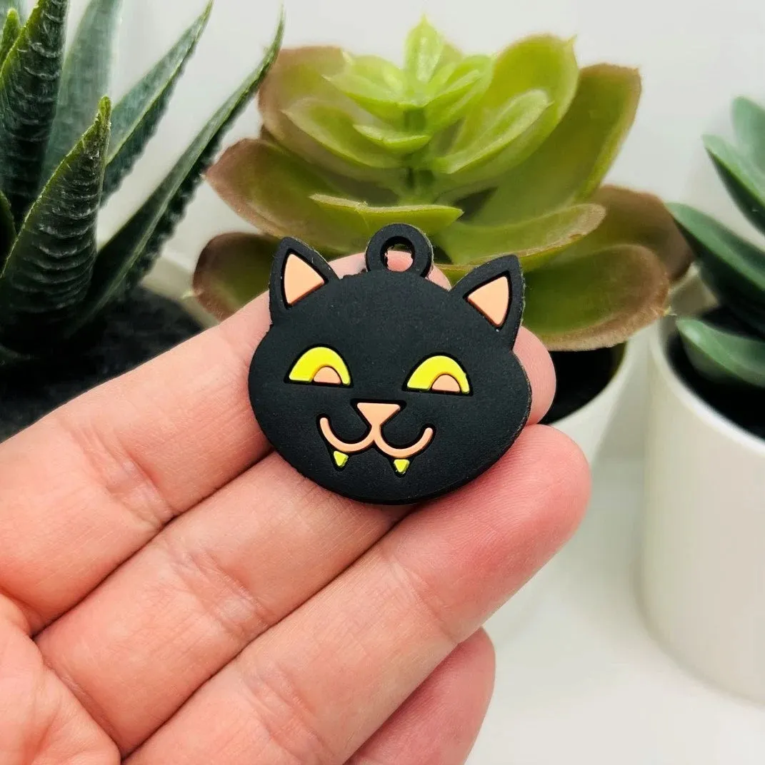 1, 4 or 20 Pieces: PVC Plastic Cute Cat Charm