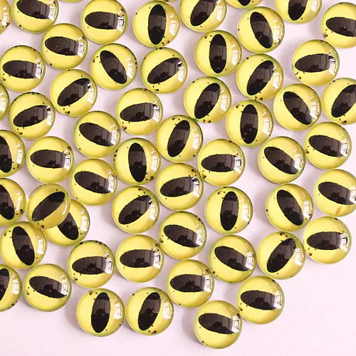 12mm 22colors for Choice All In Pairs Dragon Eyes Round Glass Cabochon Jewelry Finding Cameo Pendant Settings 50pcs/lot K03036