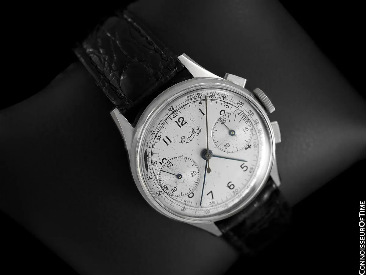 1945 Breitling Premier Vintage Full Size Pilot's Chronograph - Stainless Steel