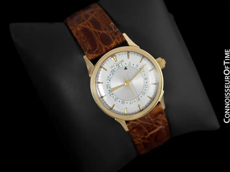 1954 Jaeger-LeCoultre Vintage Calendar Date Mens Watch - 14K Gold