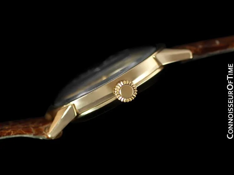 1954 Jaeger-LeCoultre Vintage Calendar Date Mens Watch - 14K Gold