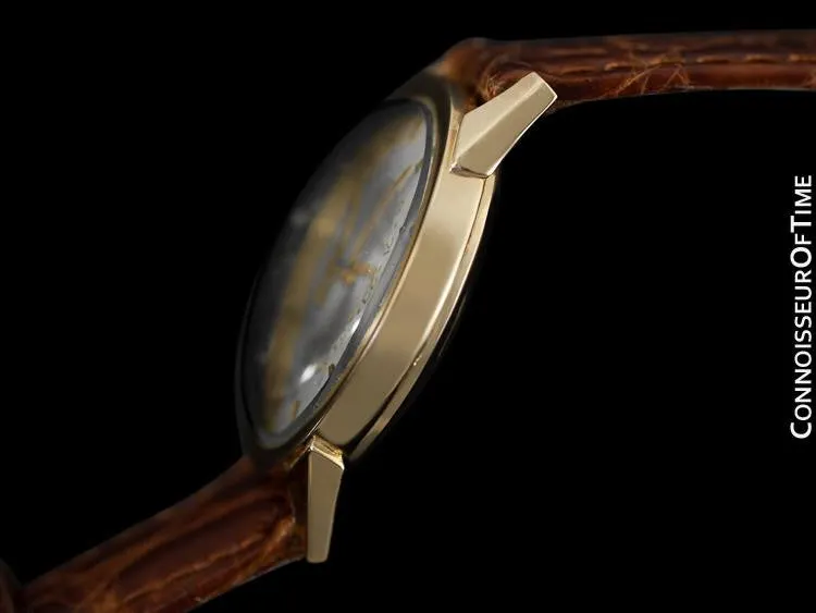 1954 Jaeger-LeCoultre Vintage Calendar Date Mens Watch - 14K Gold