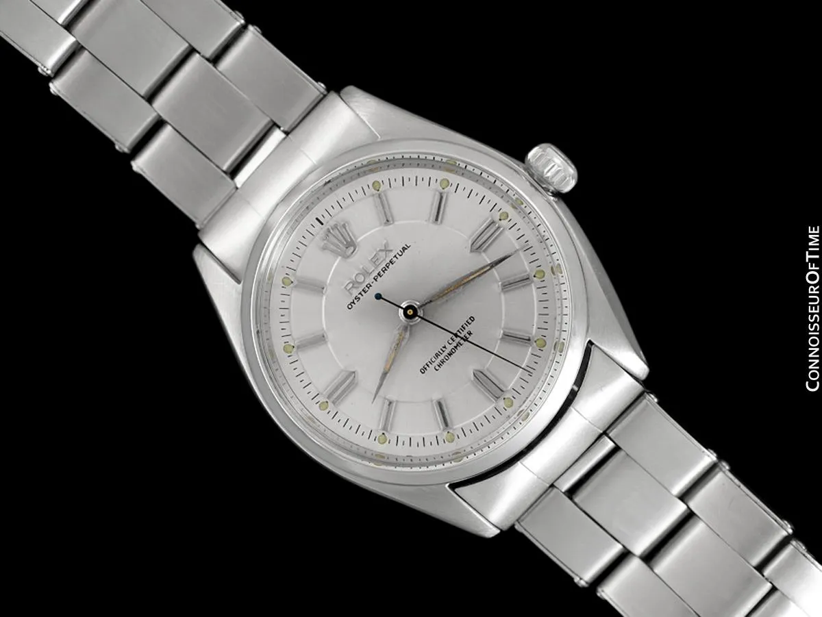 1954 Rolex Oyster Perpetual Classic Vintage Mens Automatic Watch, Ref. 6564 - Stainless Steel
