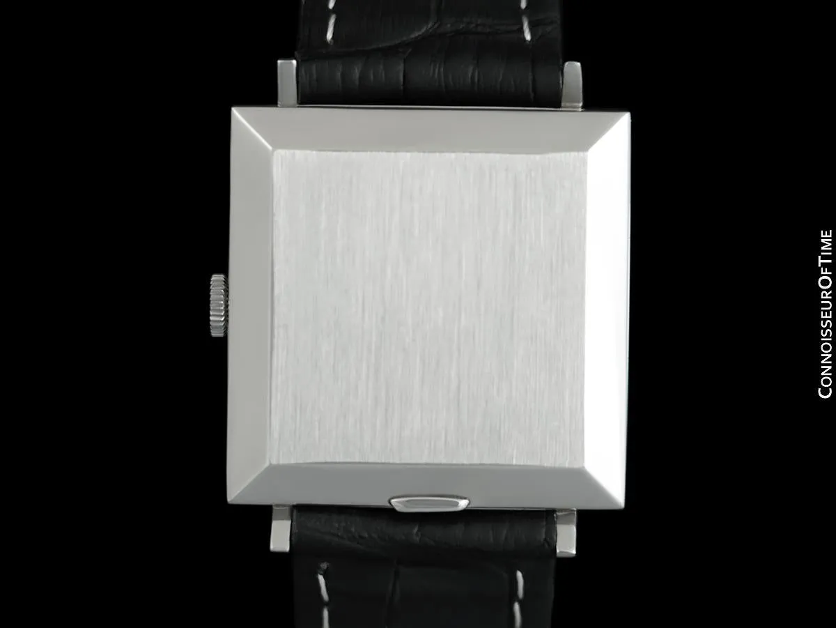 1969 IWC Vintage Mens Square Watch, Cal. 8541B Automatic, Date - Stainless Steel