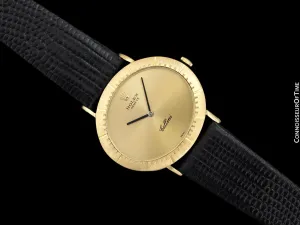 1971 Rolex Cellini Vintage Mens Midsize Handwound Watch, Ref. 4083 - 18K Gold