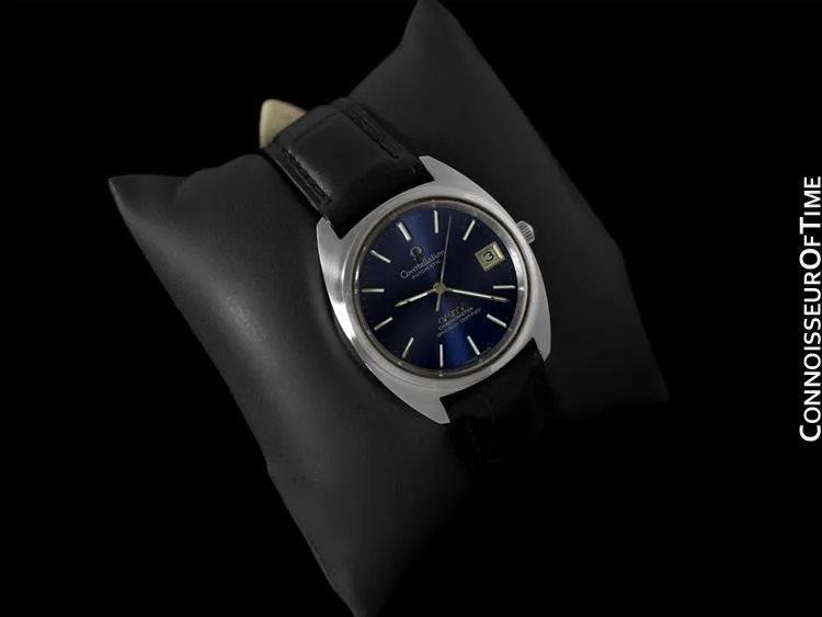 1972 Omega Constellation "C" Chronometer Vintage Mens Calendar Date Watch - Stainless Steel