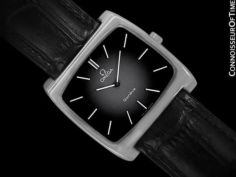 1973 Omega Geneve Vintage Mens Full Size Handwound TV Watch - Stainless Steel