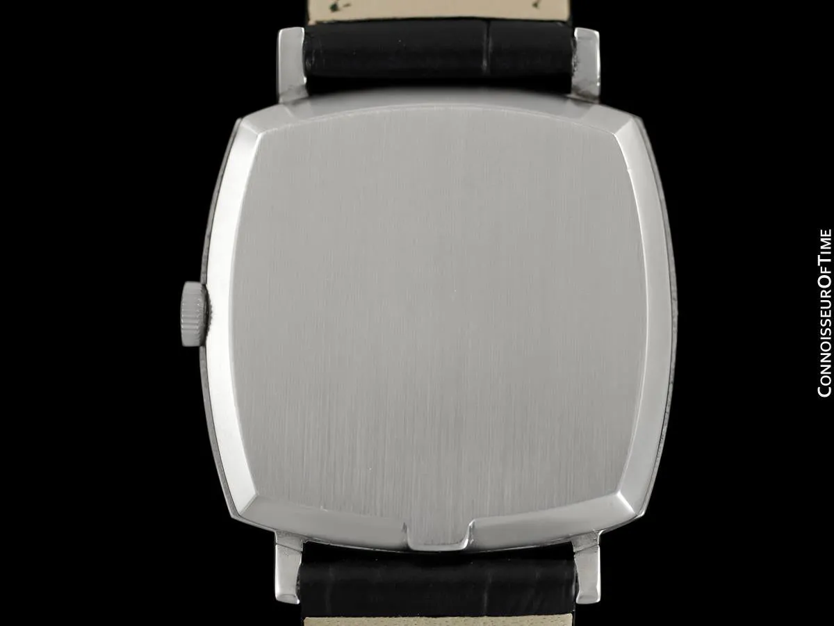 1974 Omega Geneve Vintage Mens Unisex Handwound Dress Watch with Disney's Pluto Dog - Stainless Steel