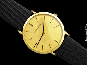 1976 Audemars Piguet Vintage Mens Ultra Thin Handwound Watch - 18K Gold