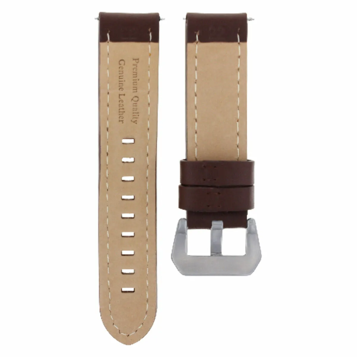 20-22-24MM  LEATHER WATCH BAND STRAP FOR ZENITH PILOT AERONEV TYPE 20 WATCH