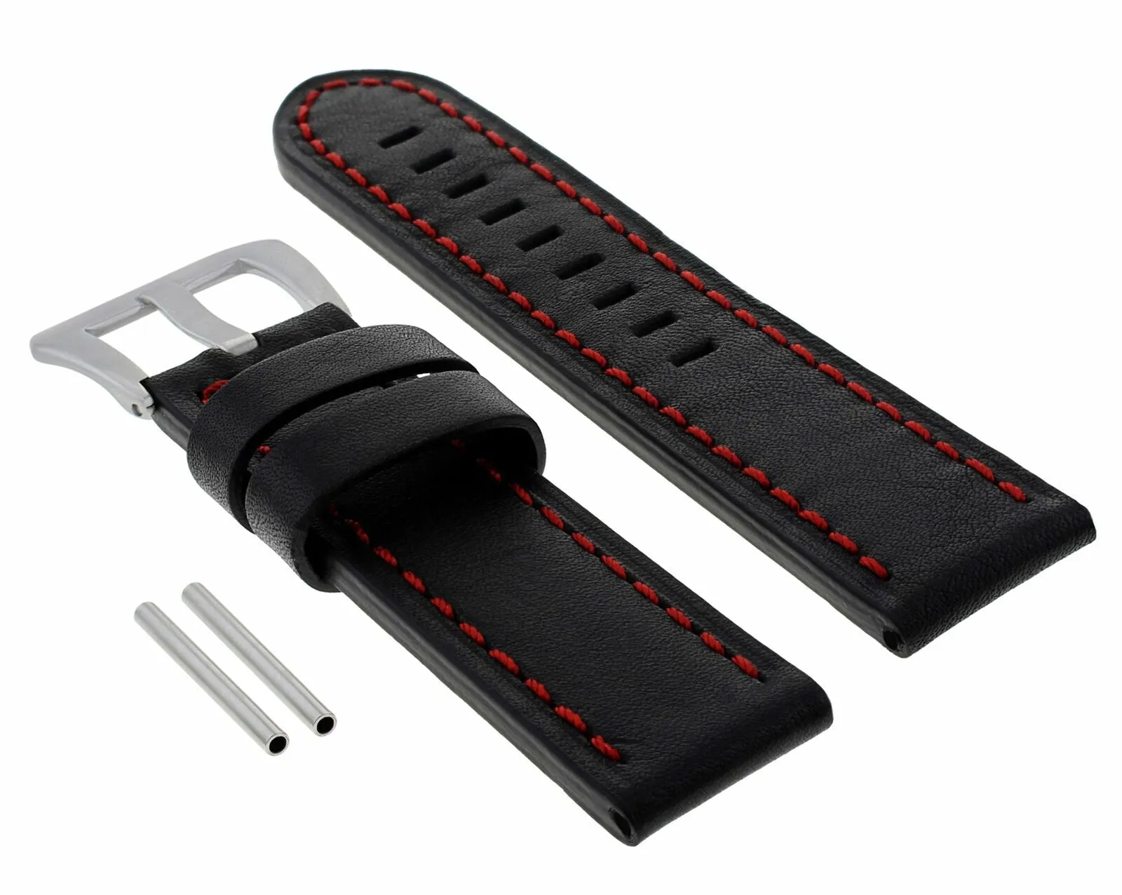 20-22-24MM  LEATHER WATCH BAND STRAP FOR ZENITH PILOT AERONEV TYPE 20 WATCH