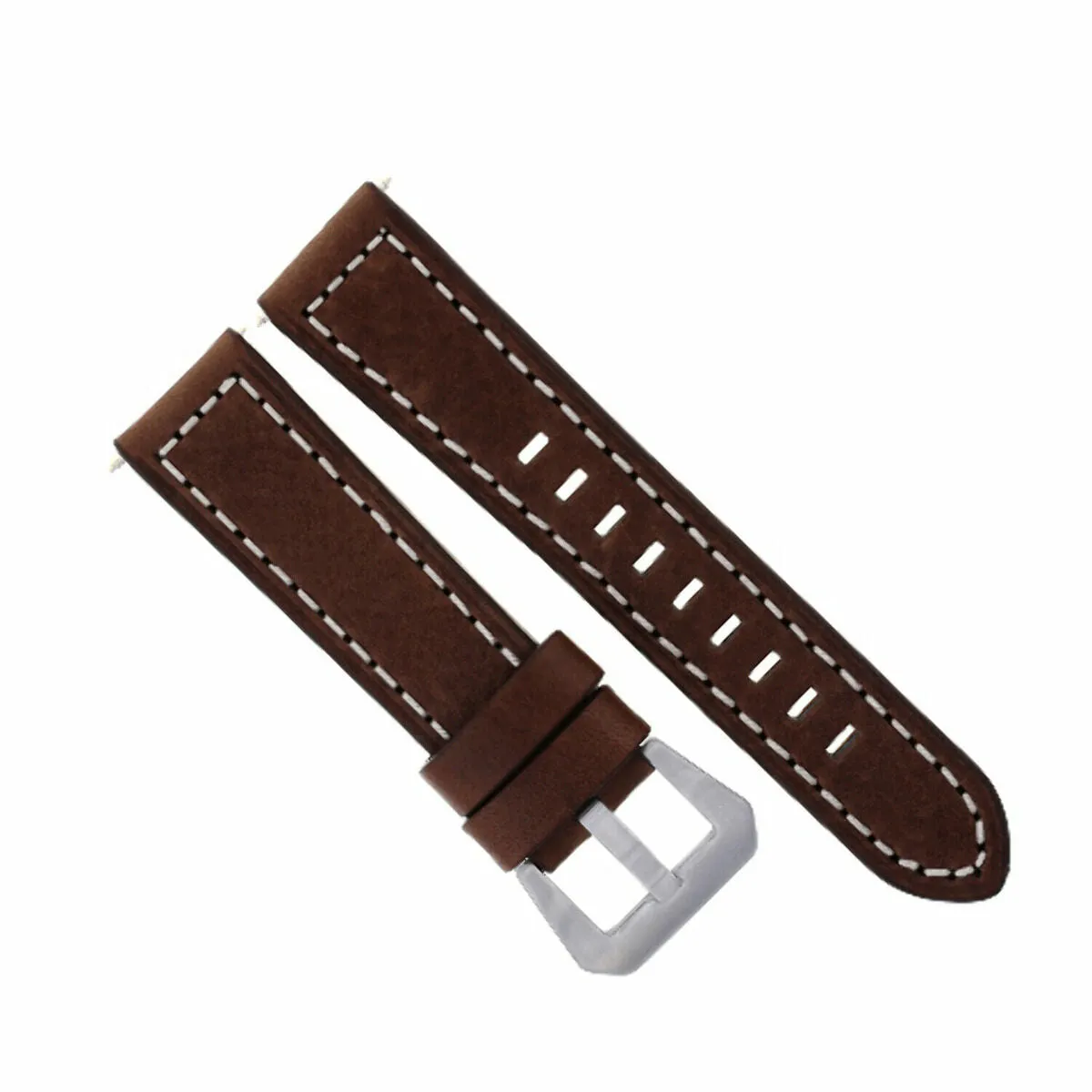 20-22-24MM  LEATHER WATCH BAND STRAP FOR ZENITH PILOT AERONEV TYPE 20 WATCH