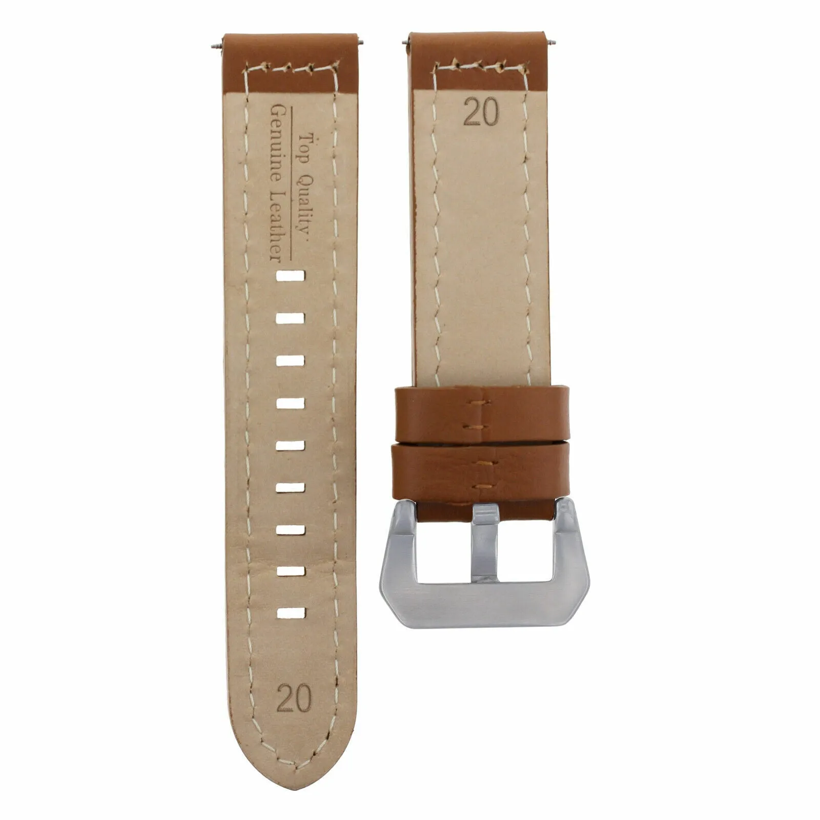 20-22-24MM  LEATHER WATCH BAND STRAP FOR ZENITH PILOT AERONEV TYPE 20 WATCH