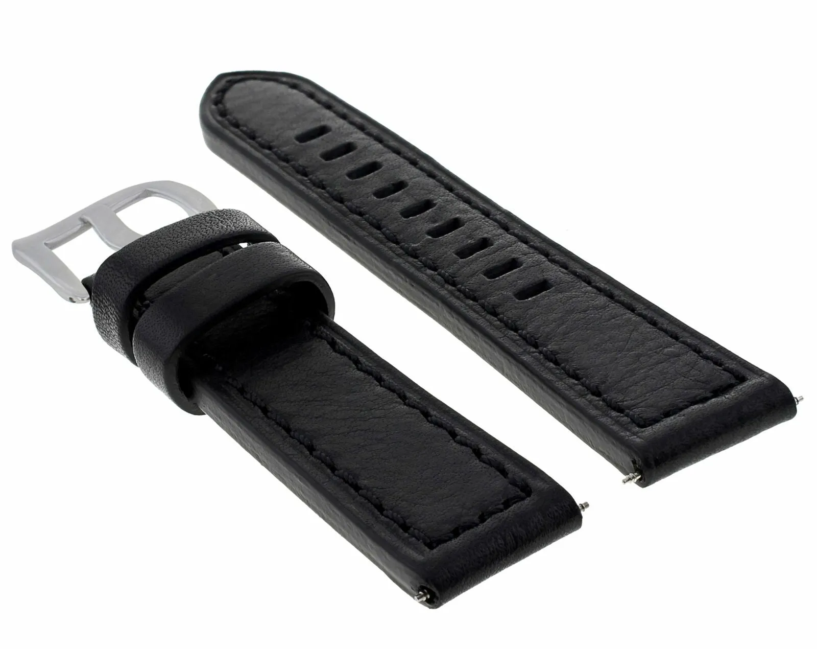 20-22-24MM  LEATHER WATCH BAND STRAP FOR ZENITH PILOT AERONEV TYPE 20 WATCH