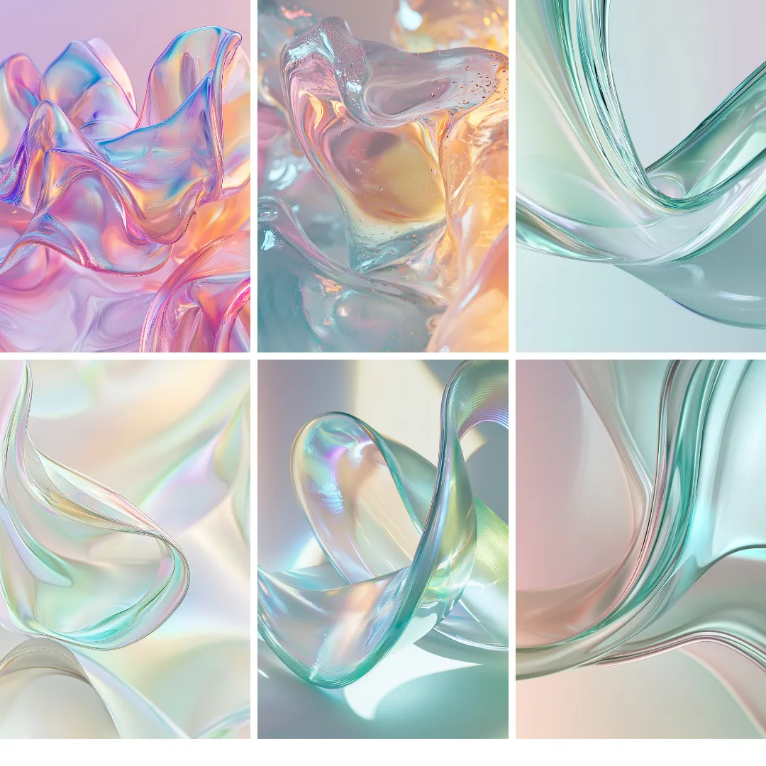 20 Abstract Soft and Calm Digital Assets Bundle (With MRR  Master Resell Rights)
