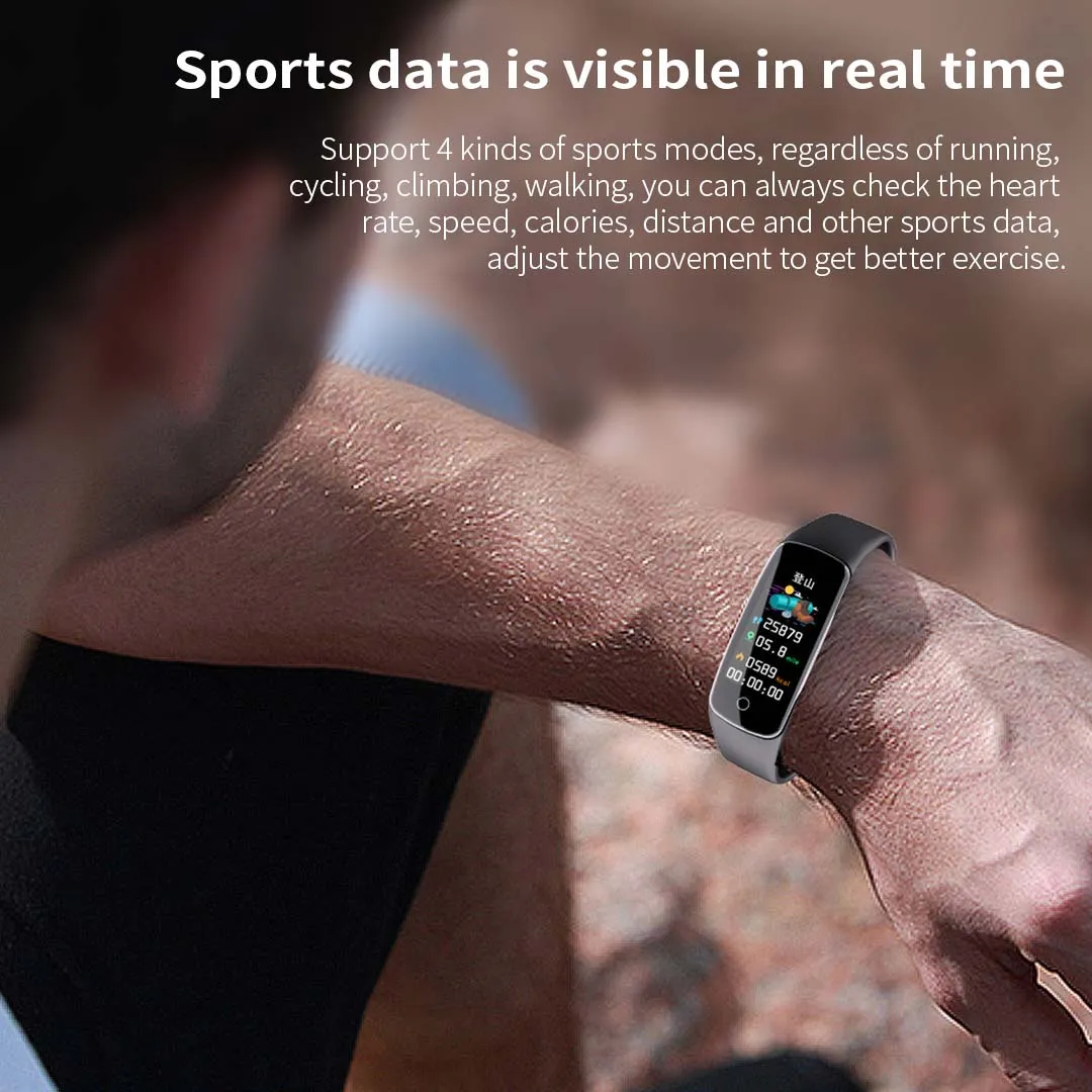 2X Sport Monitor Wrist Touch Fitness Tracker Smart Watch Red - Premium