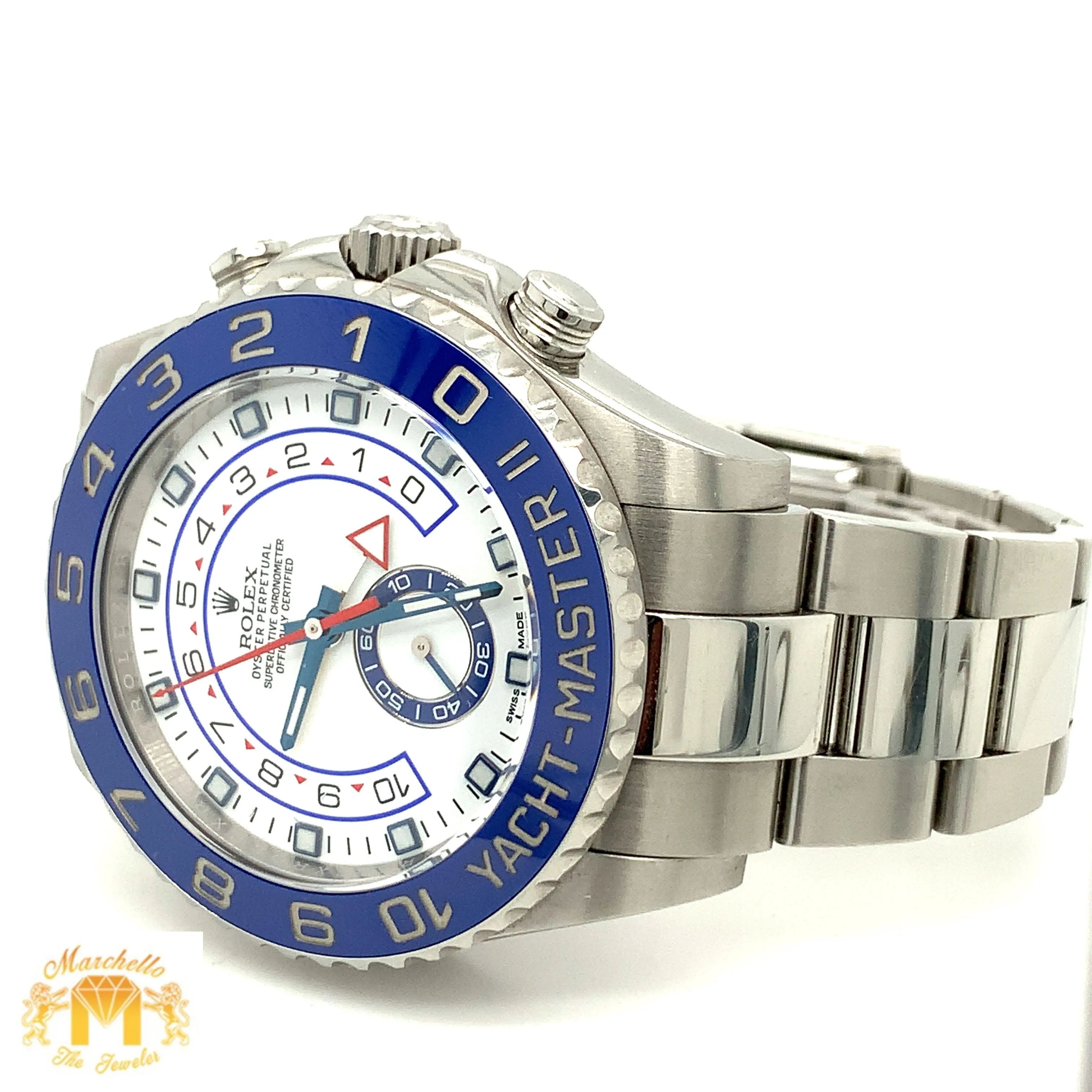 44mm Rolex Yacht Master 2 Watch with Oyster Band