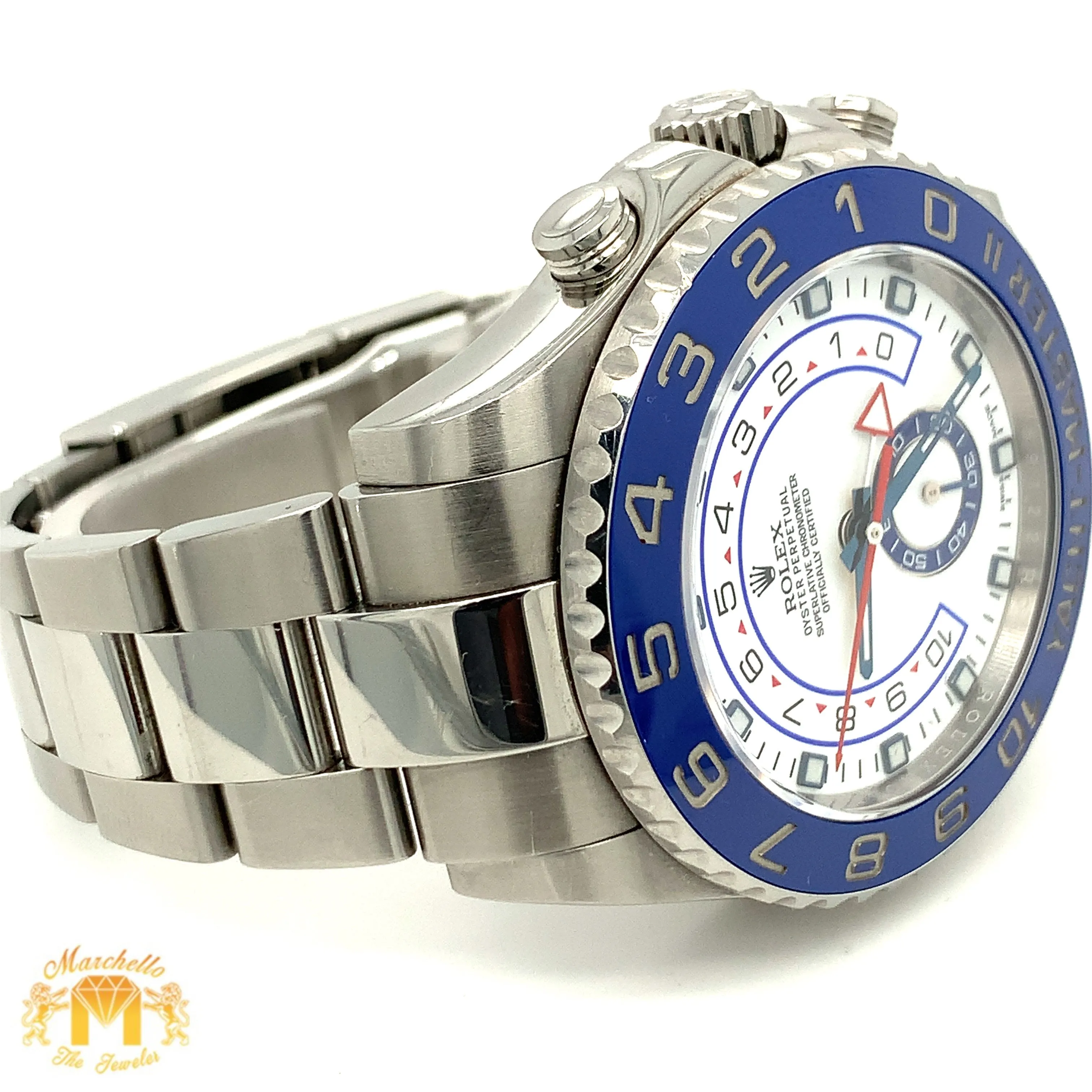 44mm Rolex Yacht Master 2 Watch with Oyster Band