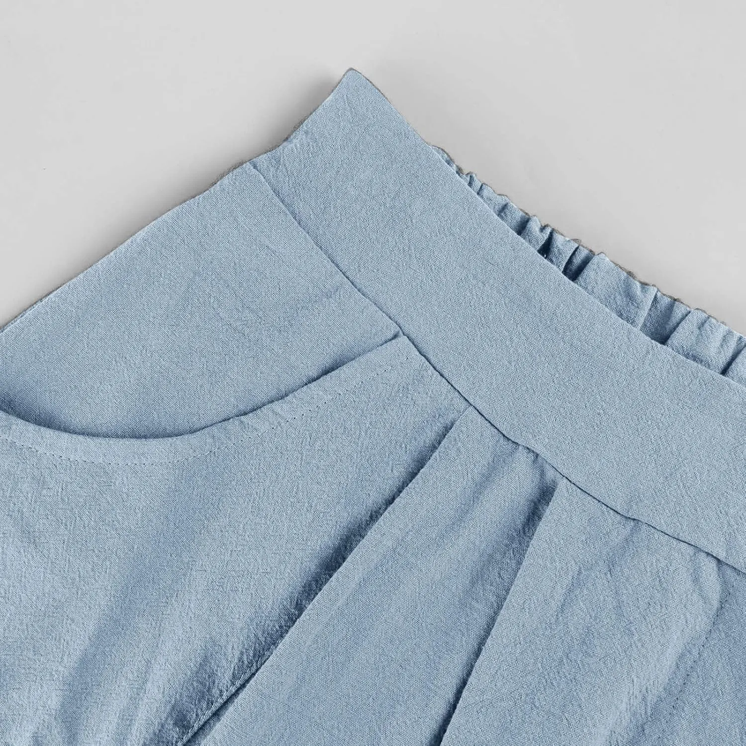 A Line Midi Skirt for Womens Vintage Front Button Swing Skirts Summer Casual High Waisted Pleated Midi Skirt with Pockets