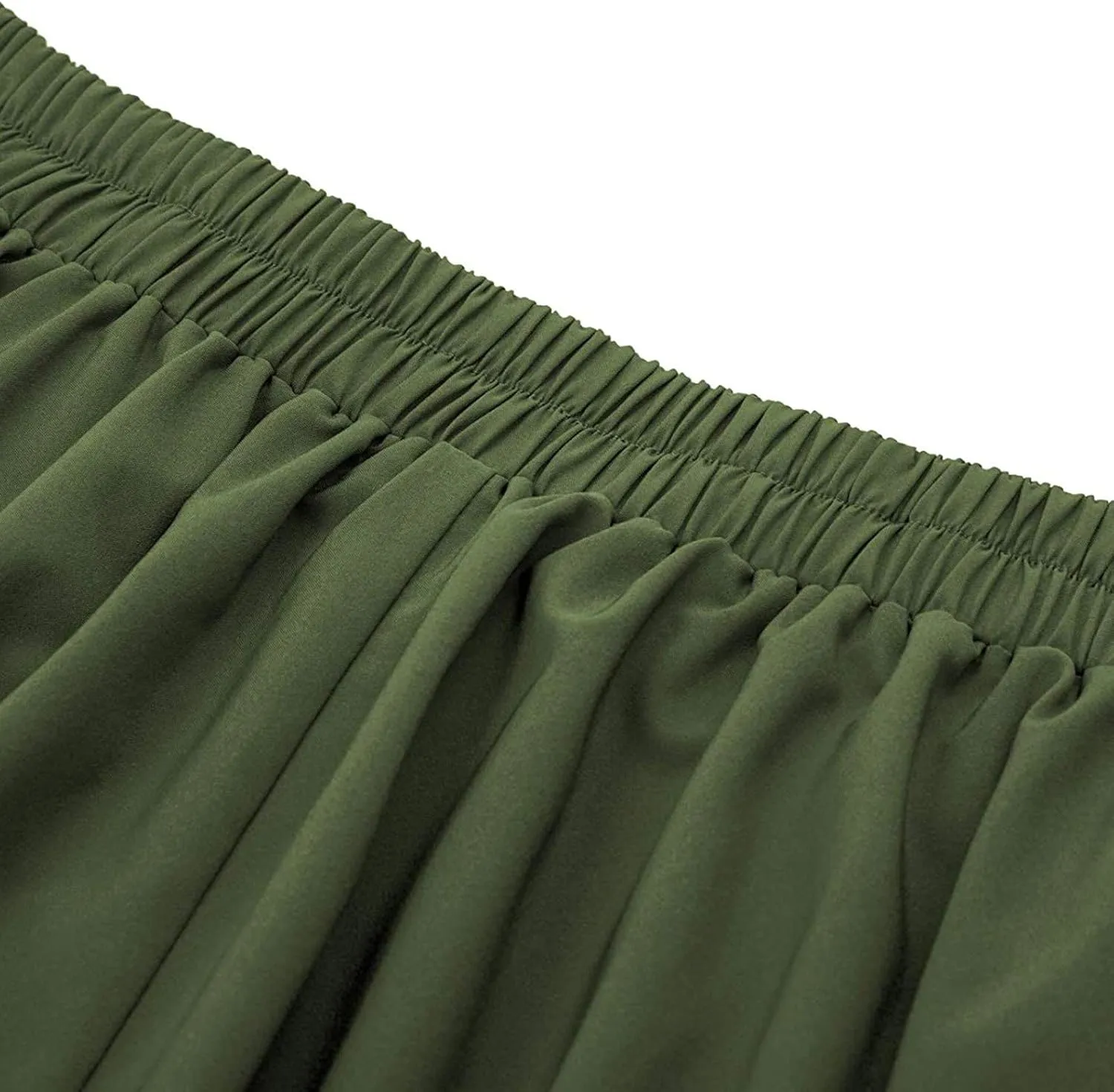 Akklian Women's High Waist Midi Dress Elastic A-Line Pleated Button Skirts Fashion Vintage Midi Dress Plus Size Skirt 2024
