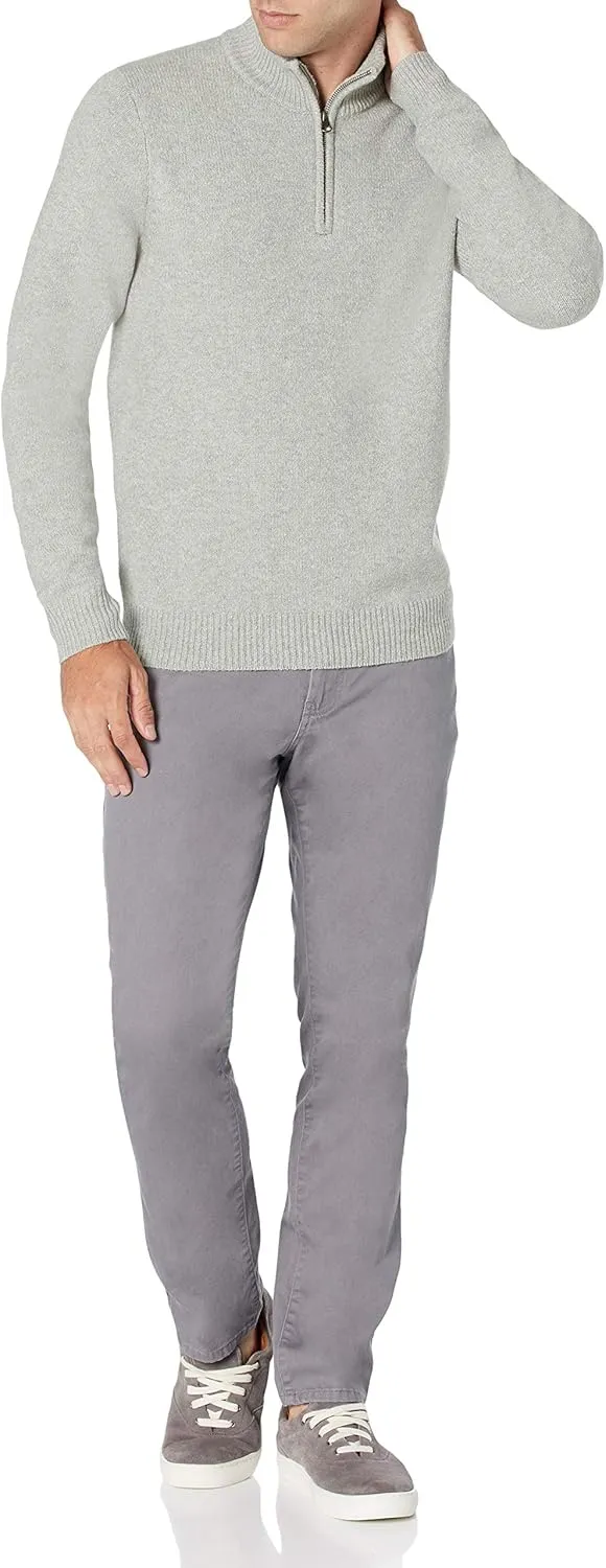 Amazon Essentials Men's Long-Sleeve Soft Touch Quarter-Zip Sweater