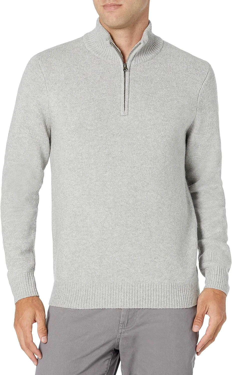 Amazon Essentials Men's Long-Sleeve Soft Touch Quarter-Zip Sweater