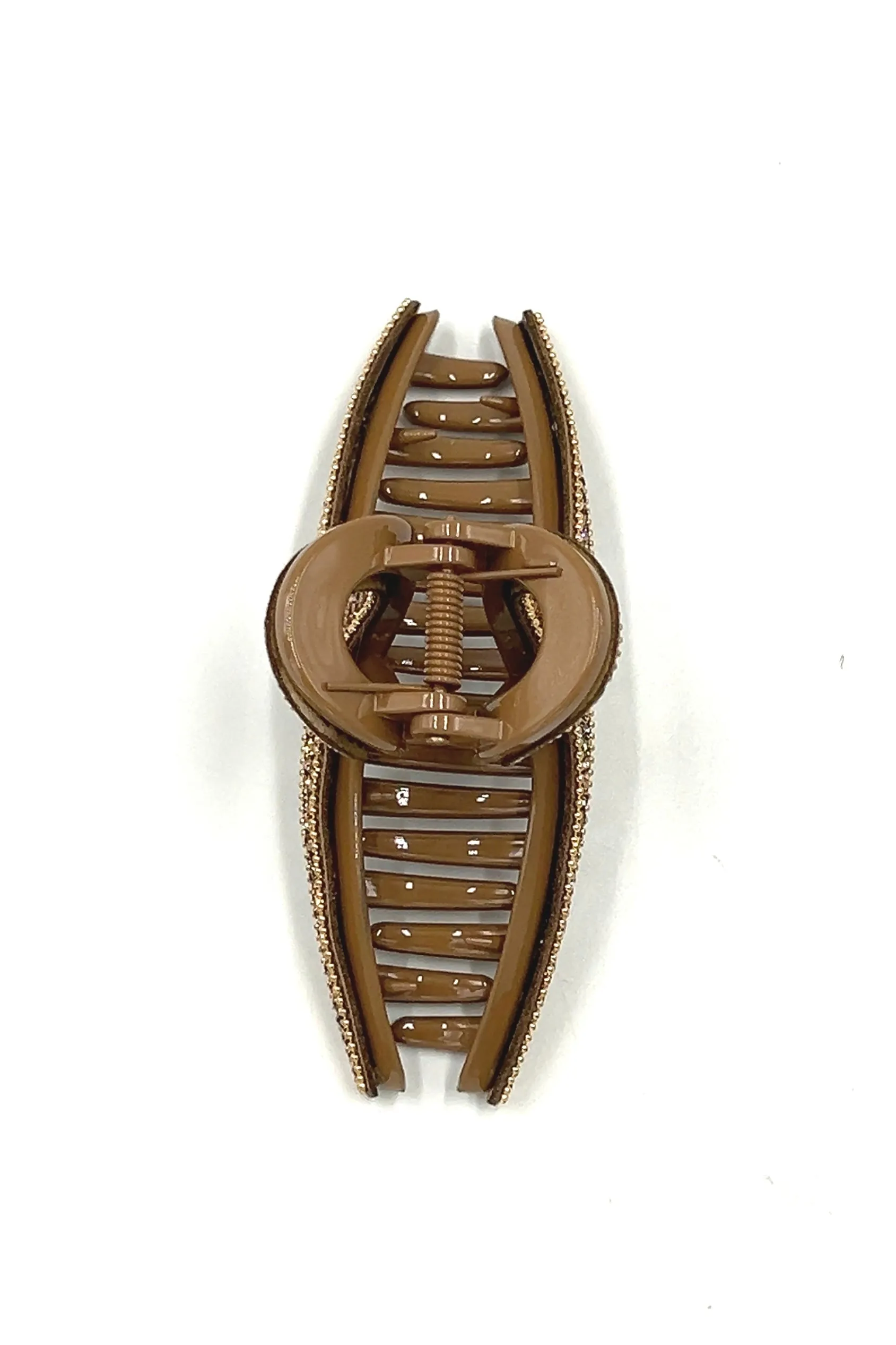 Amber Crystal Ribbon Hair Jaw