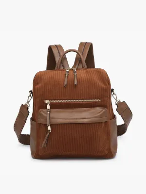 Amelia Corduroy Convertible Backpack w/ Guitar Strap
