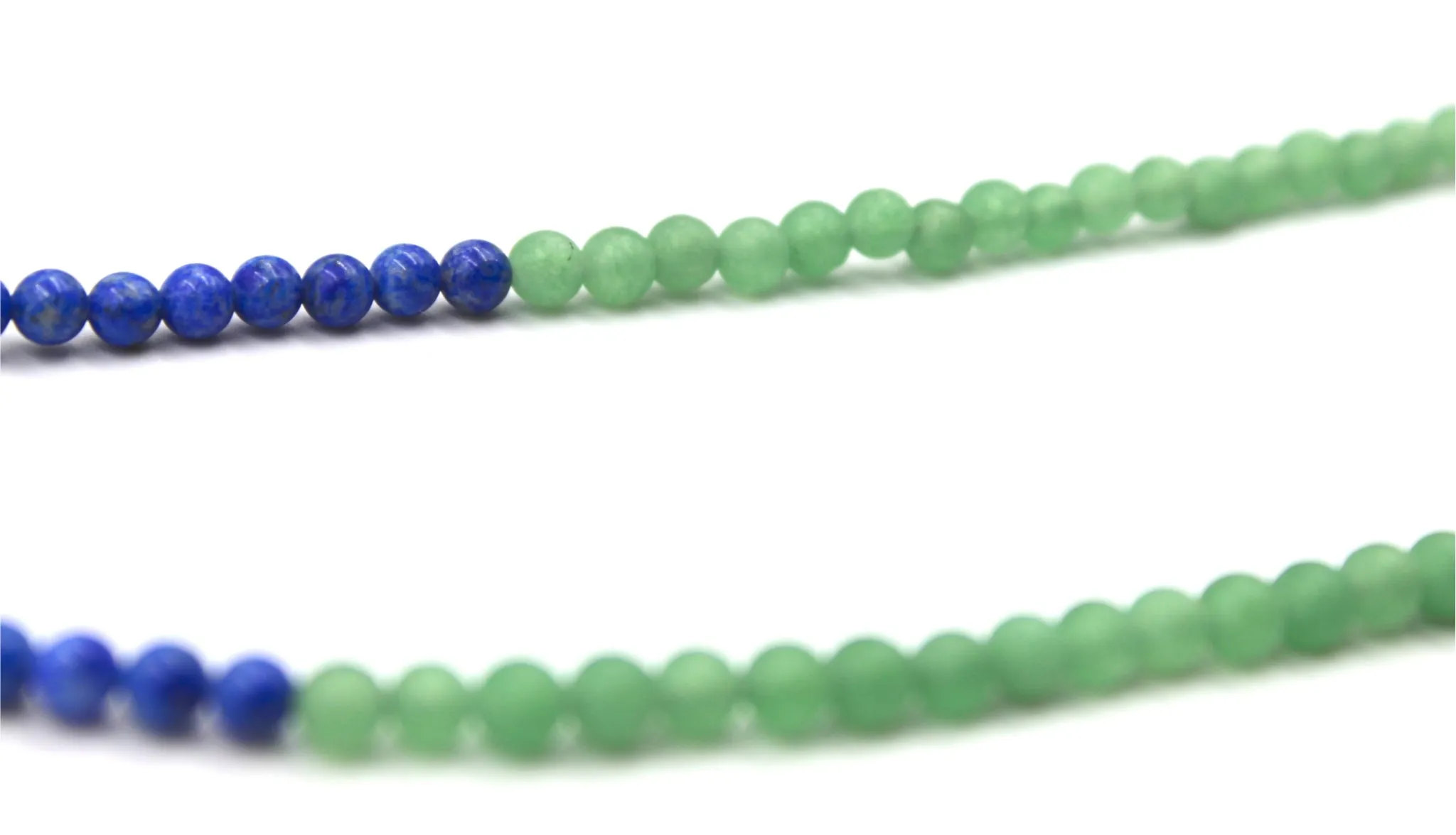 Antique French First Communion Charm on a Jade and Sodalite Necklace