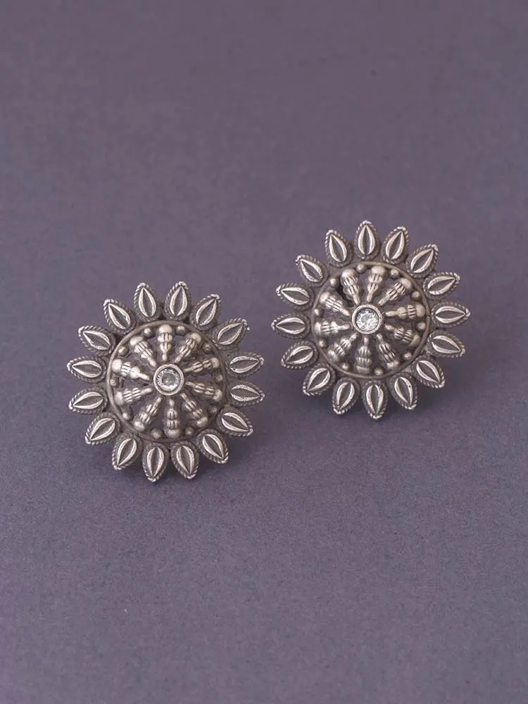 Antique Rakhs Oxidised Studs