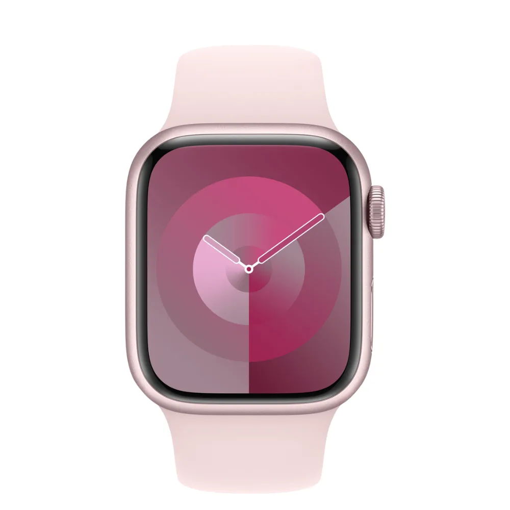 Apple Watch Series 9 41mm GPS   Cellular Pink Aluminium Case with Light Pink Sport Band AU Version  ( Box Damage )