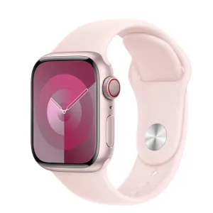 Apple Watch Series 9 41mm GPS   Cellular Pink Aluminium Case with Light Pink Sport Band AU Version  ( Box Damage )