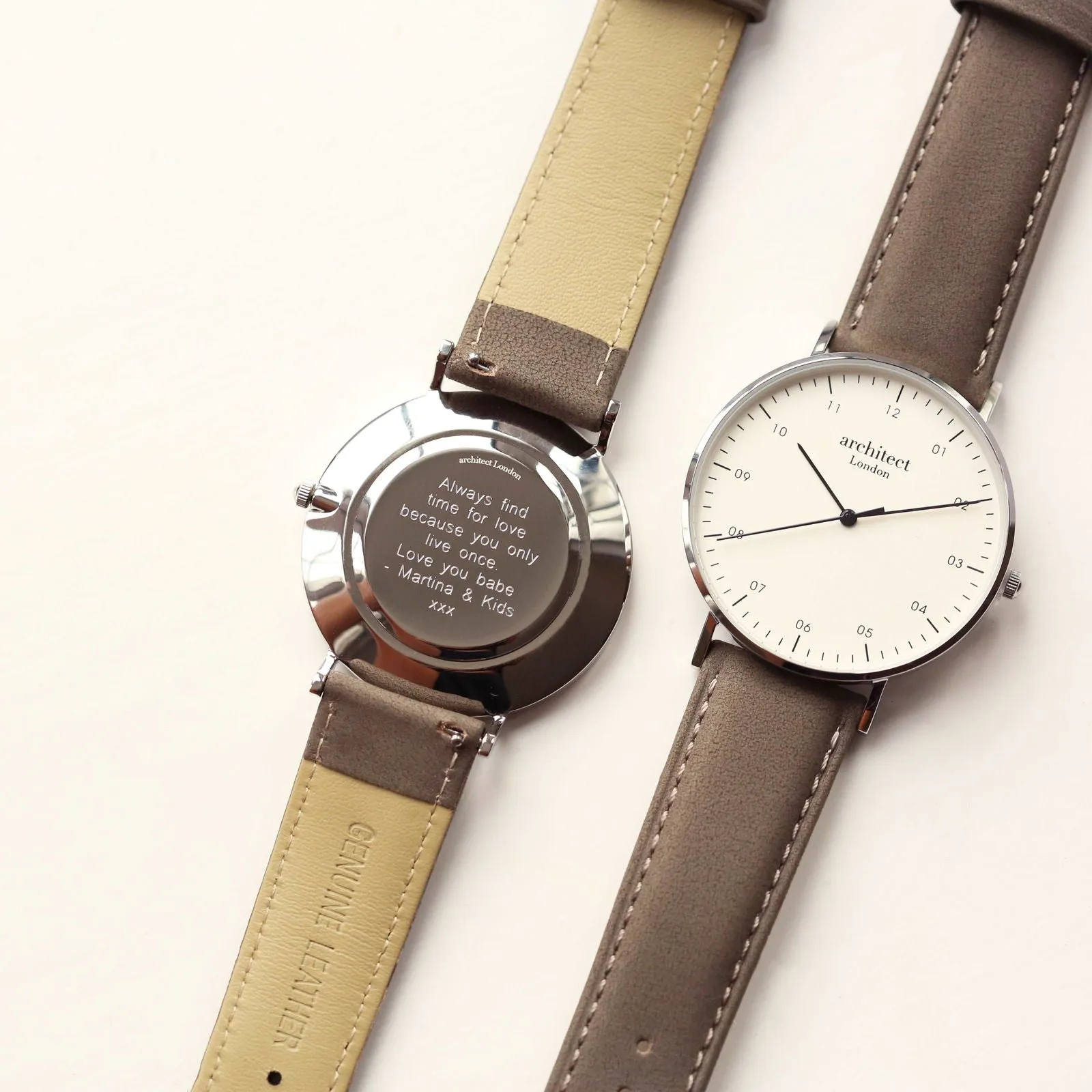 Architect Zephyr Men's Engraved Watch In Urban Grey