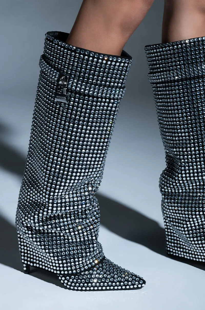 AZALEA WANG HEMLOCK SILVER ROUND DIAMOND BOOT