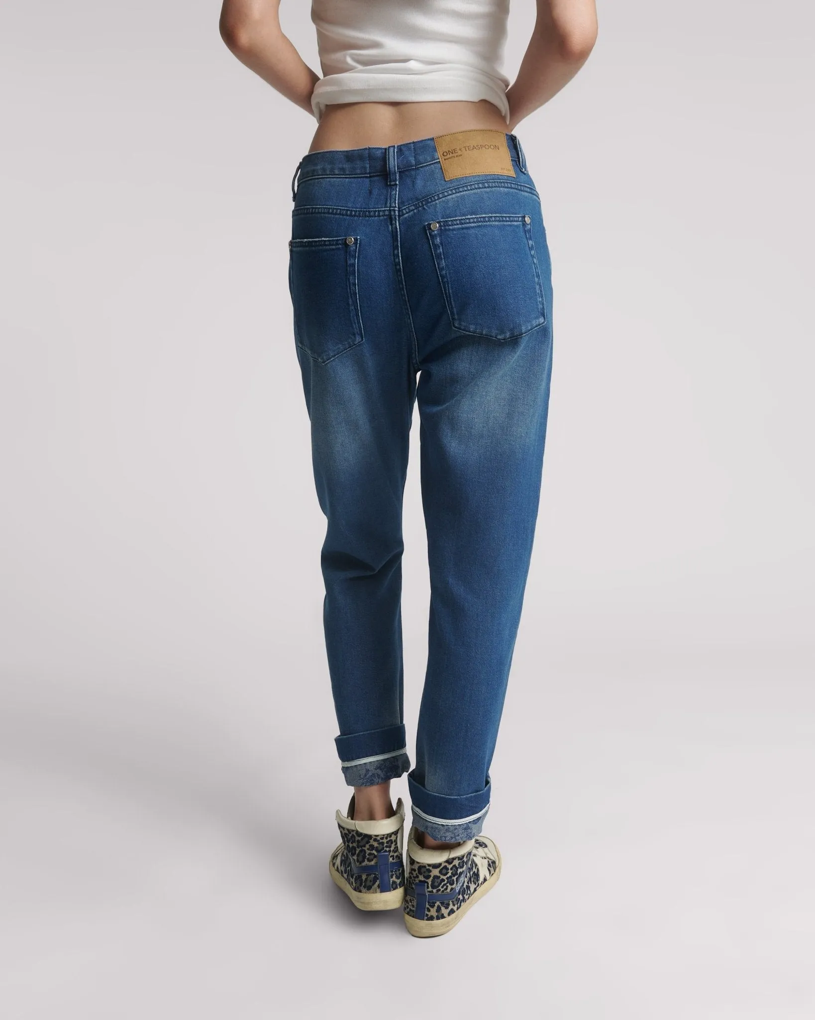 Bandits Low Waist Relaxed Jeans - Rosewood