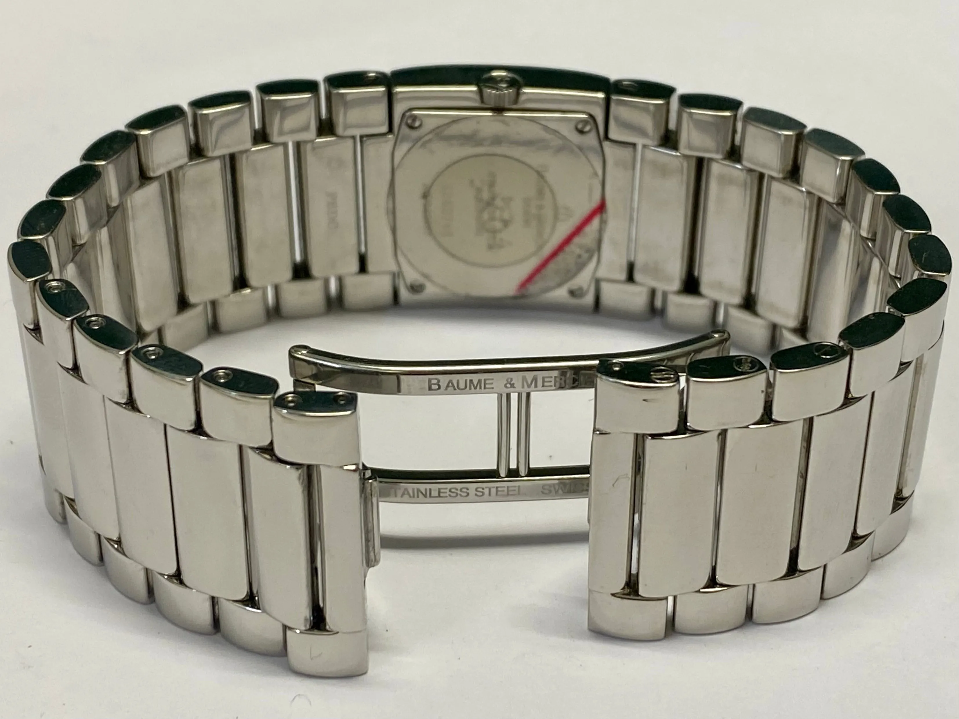 BAUME & MERCIER SS High Polish Mirror Style Dial w/ White Hands- $10K APR w/COA!