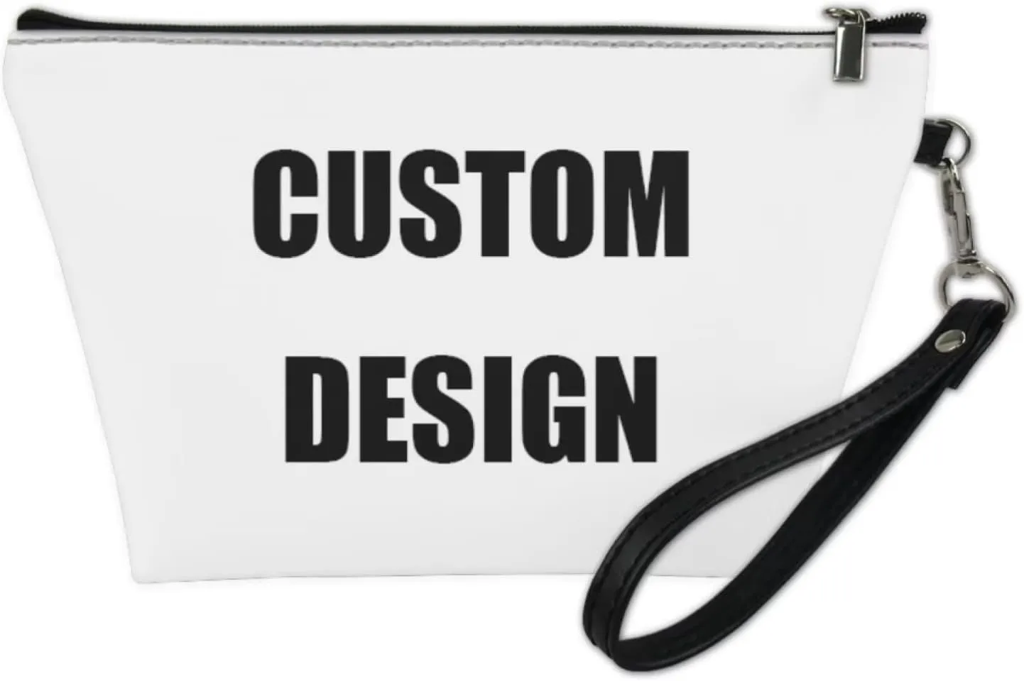 Bigcardesigns Custom Design Travel Cosmetic Toiletry Organizer Case for Women Zipper Wallet Large Makeup Bags Portable Cosmetic Purse Gifts