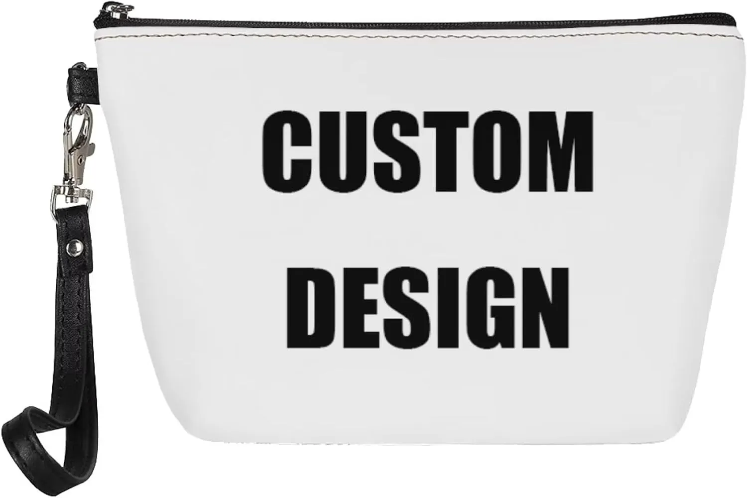 Bigcardesigns Custom Design Travel Cosmetic Toiletry Organizer Case for Women Zipper Wallet Large Makeup Bags Portable Cosmetic Purse Gifts