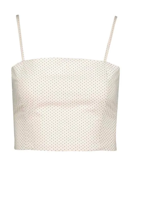 Bishop & Young - Sorrento Corset Top Micro Polka Dot