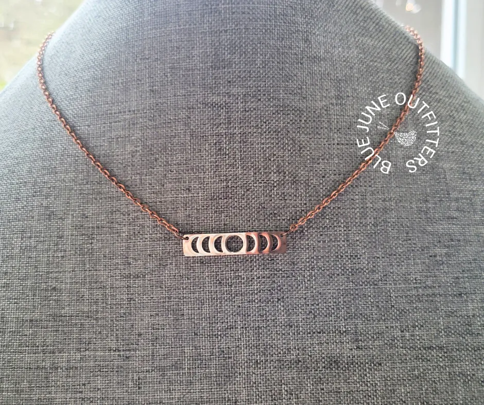 Bohemian Moon Phase Necklace