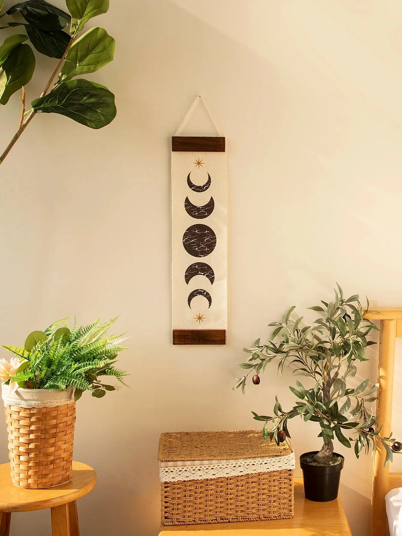 Boho Butterfly Moon Phase Tapestry for Home Decor