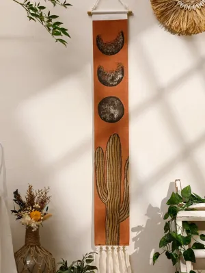 Boho Macrame Moon Phase Tapestry for Home Decor