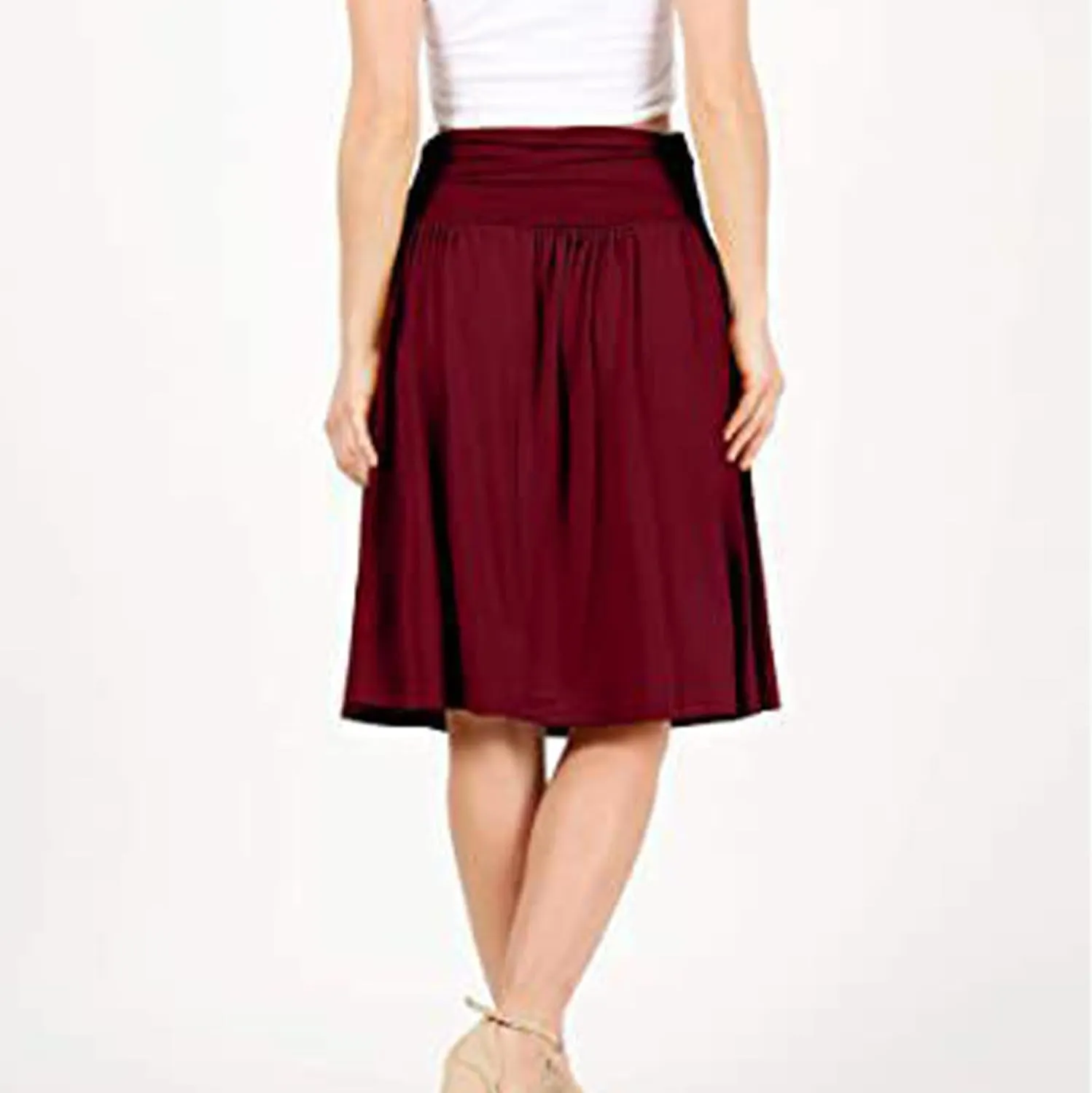 Boho Maxi Skirts for Women High Waisted Pleated Ruffle Swing Skirts with Pockets Summer Beach Vacation Clothes 2025