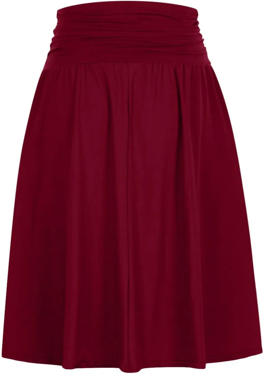 Boho Maxi Skirts for Women High Waisted Pleated Ruffle Swing Skirts with Pockets Summer Beach Vacation Clothes 2025