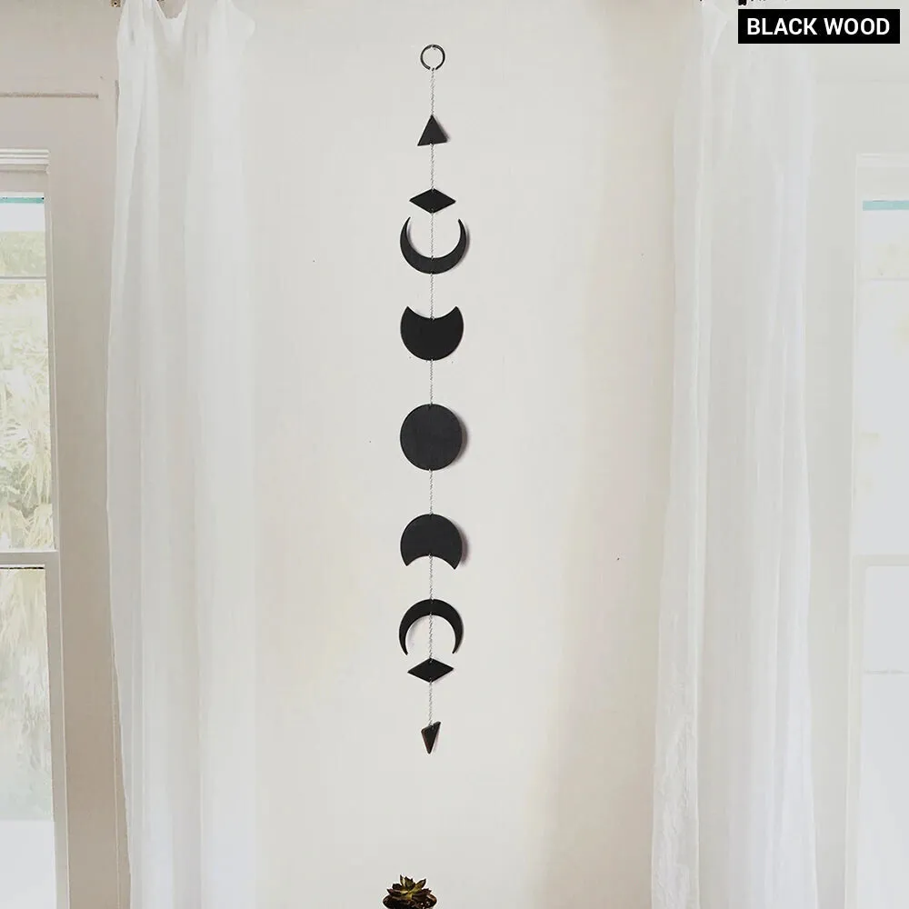 Boho Moon Phase Wall Hanging for Modern Home Decor