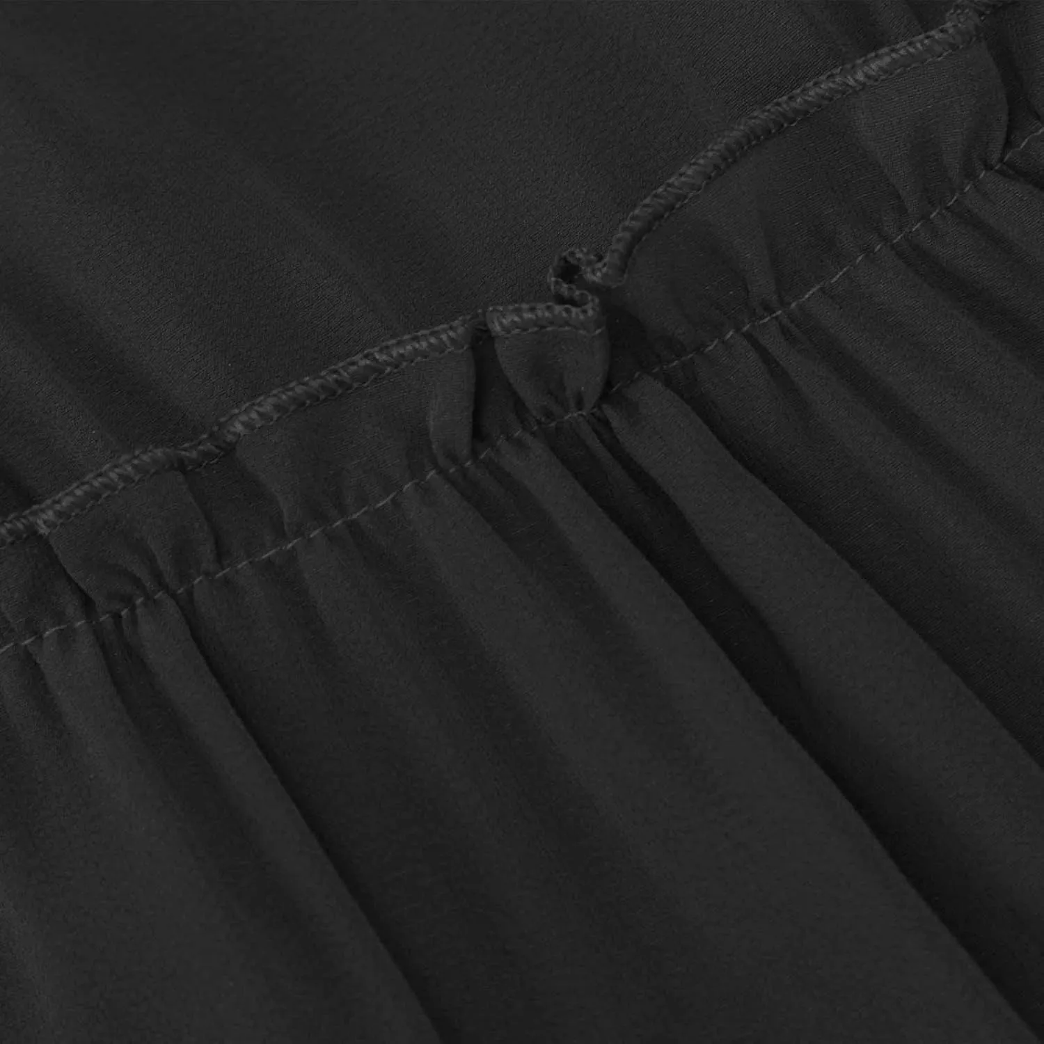 Boho Skirts for Women 2025 Summer Trendy High Waist Ruffle Maxi Skirt Casual Flowy Solid Pleated Skirt with Pockets