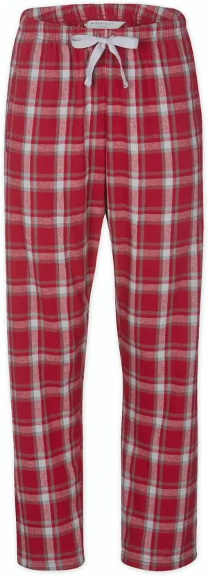 boxercraft Haley Flannel Pants for Women, 100% Cotton Flannel Pants with Side Pockets and Adjustable Drawstring