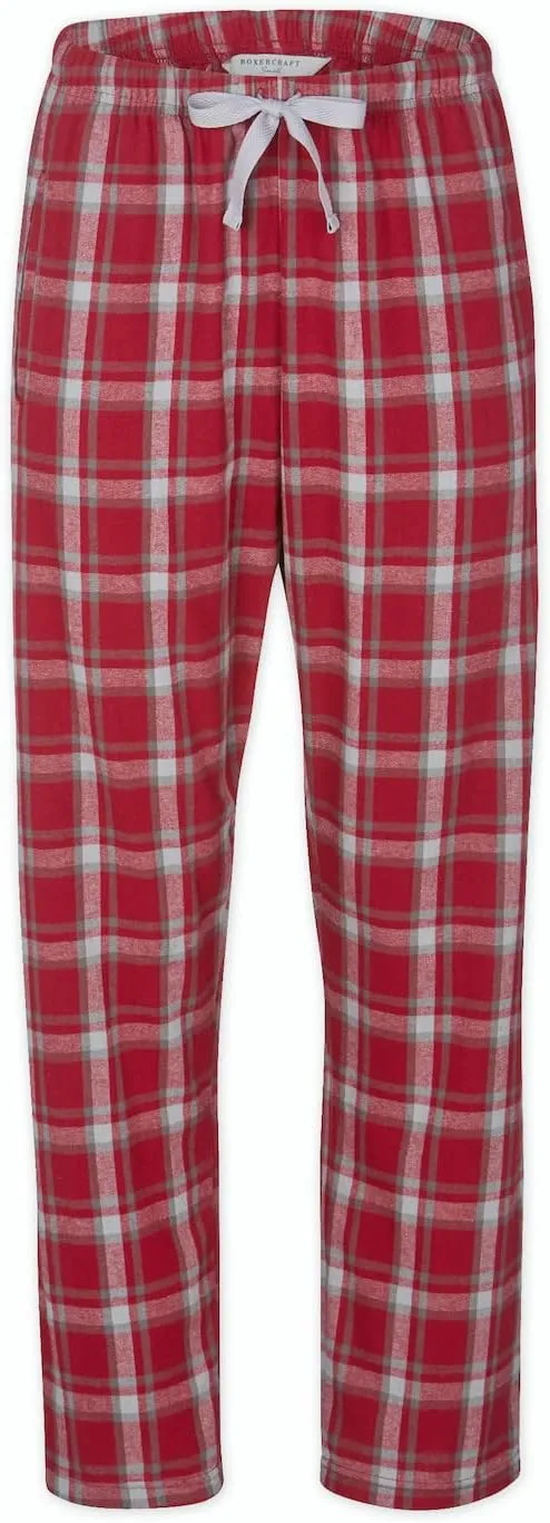 boxercraft Haley Flannel Pants for Women, 100% Cotton Flannel Pants with Side Pockets and Adjustable Drawstring